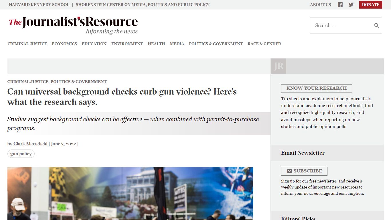 Can universal background checks curb gun violence? - The Journalist's ...